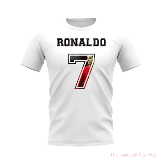Cristiano Ronaldo Portugal 7 T-Shirt (White)