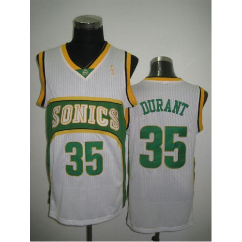 White Kevin Durant #35 Jersey - Game Day Wear NBA Fan Apparel