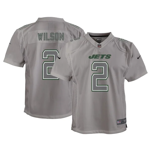 None Zach Wilson Game Jersey - Gray | NFL Player Jersey | NFL Football