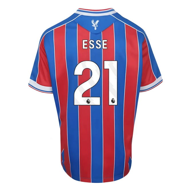 Kids Esse 21 2025-2026 Crystal Palace Football Club Home Uniform