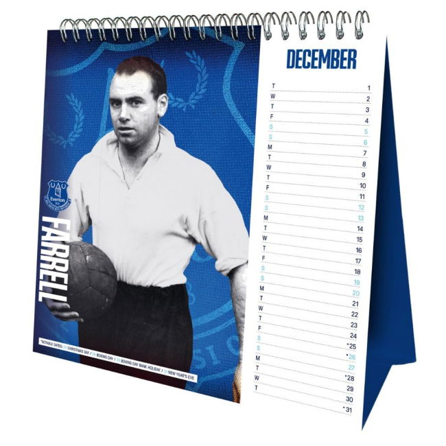 Everton FC Desktop Calendar 2026