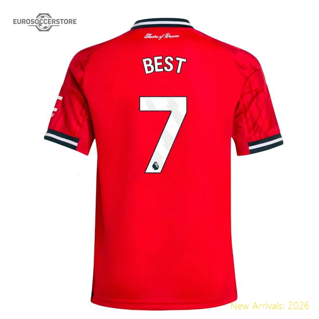 Premium 2025-2026 Man Utd Home Shirt (kids) (best 7) - Premium