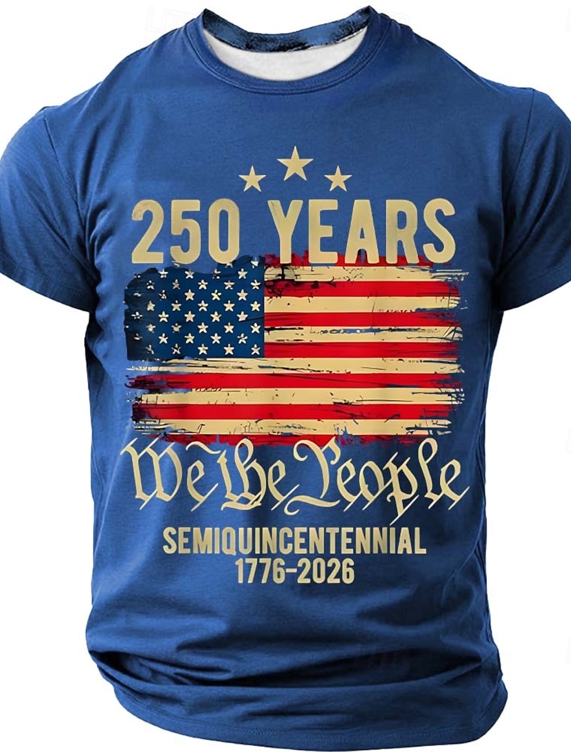 4th of July 2026 250th Men's American US Flag Golf Sports Polo Shirts Short Sleeve Polo Shirts Collared Shirts Casual Athleisure Buttons Spring & Summer Blue
