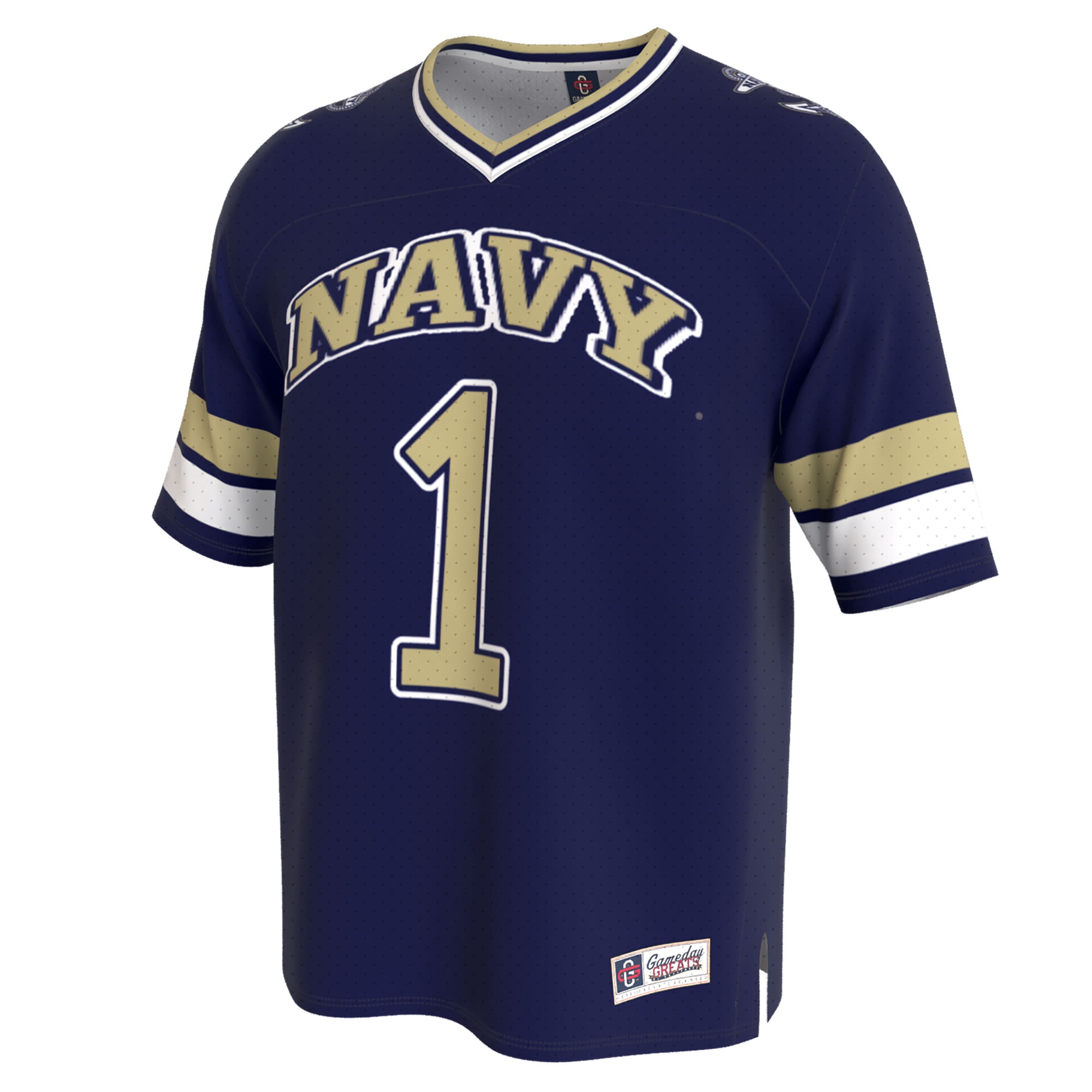 [NJP] Navy Midshipmen GameDay Greats Unisex Lightweight Collegiate Football Fashion Jersey - Navy