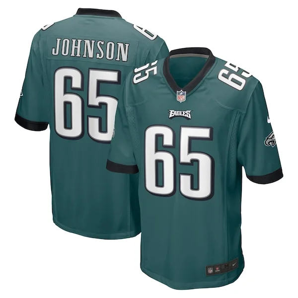 None Lane Johnson Game Jersey - Green | NFL Player Jersey | NFL Footba