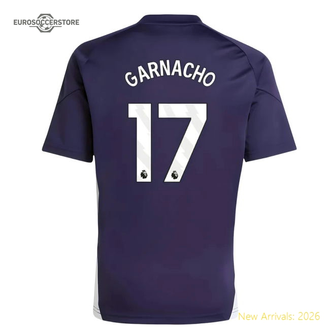 Non-toxic Man Utd Kids Jersey Garnacho 2025-2026 Performance Fabric