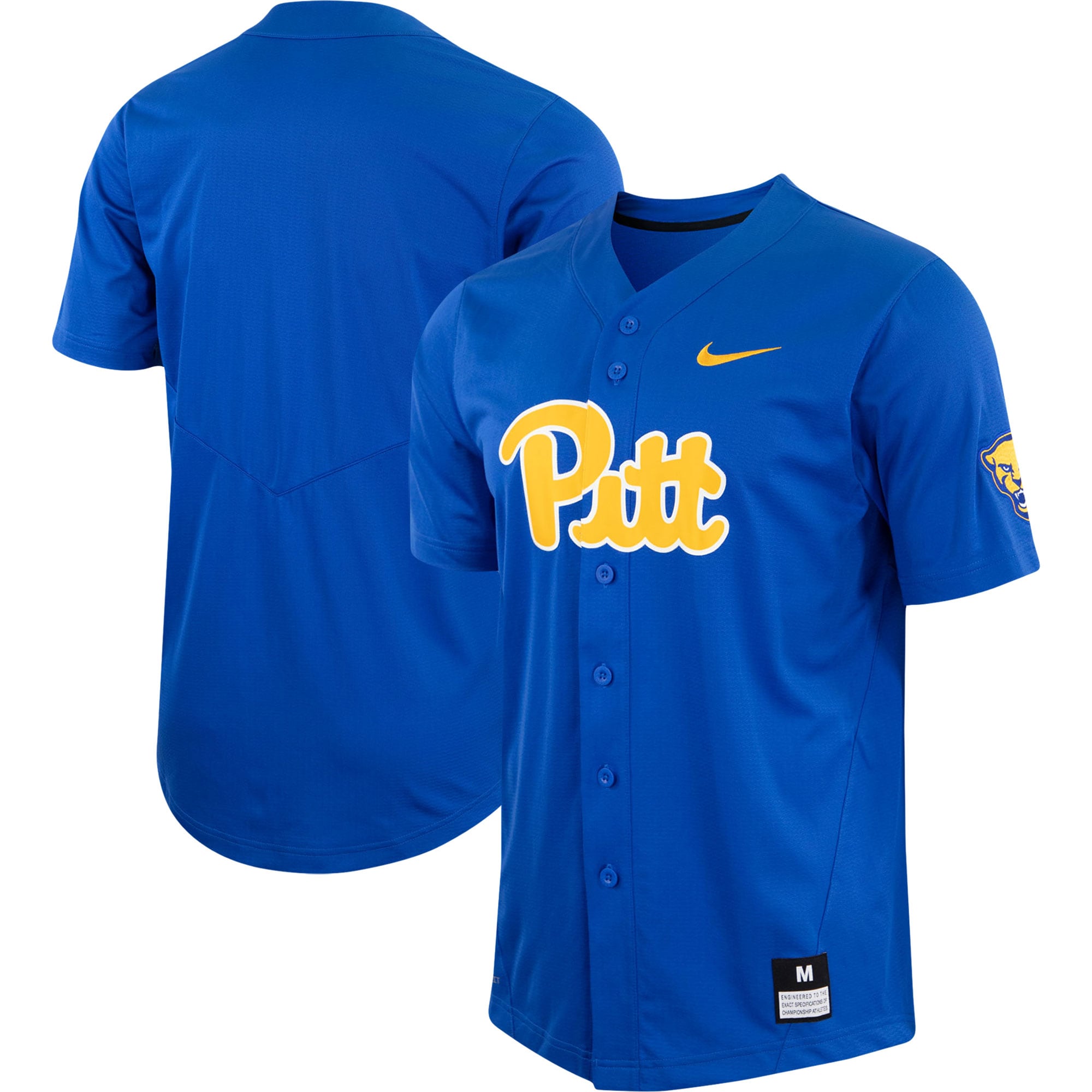 [NJP] Pitt Panthers Replica Baseball Jersey - Royal