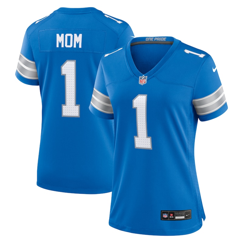 None Number 1 Mom DET Lions Timeless High-Quality Jersey Game Day Wear