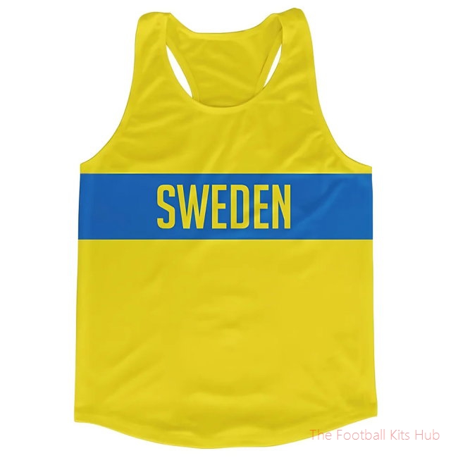 Men Sweden Stripe Running Vest