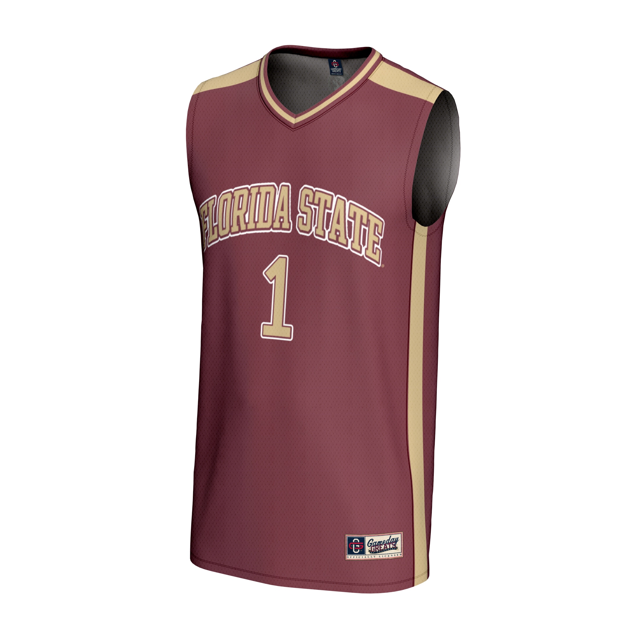 [NJP] Florida State Seminoles GameDay Greats Unisex Lightweight Collegiate Basketball Fashion Jersey - Garnet