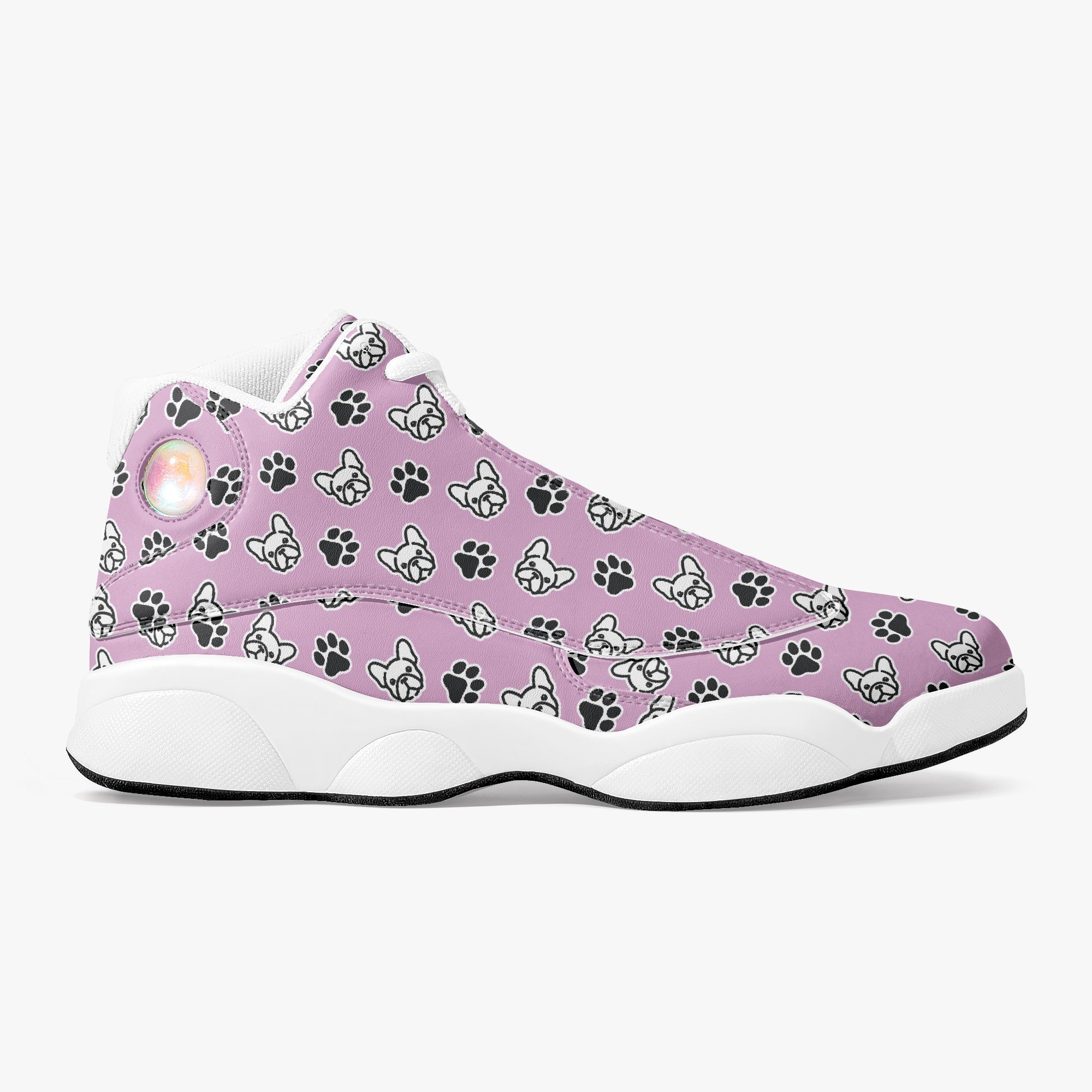 French Bulldog Lover Gaston Basketball Sneakers Everyday Footwear