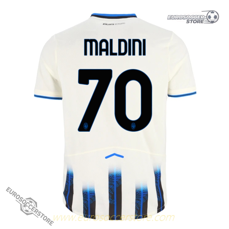 Atalanta's 25-26 Away Jersey Featuring MALDINI 70
