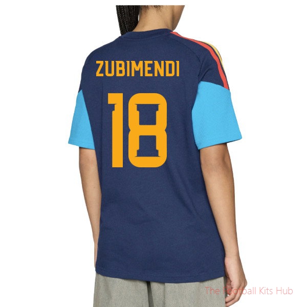 [LK] 2026/27 Spain Training Tee (Night Indigo) (Zubimendi 18)