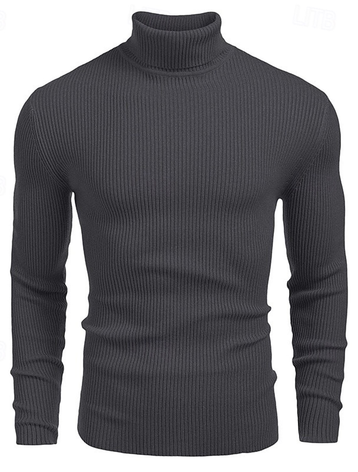Men's Sweater Pullover Jumper Ribbed Knit Regular Tops Knitted Slim