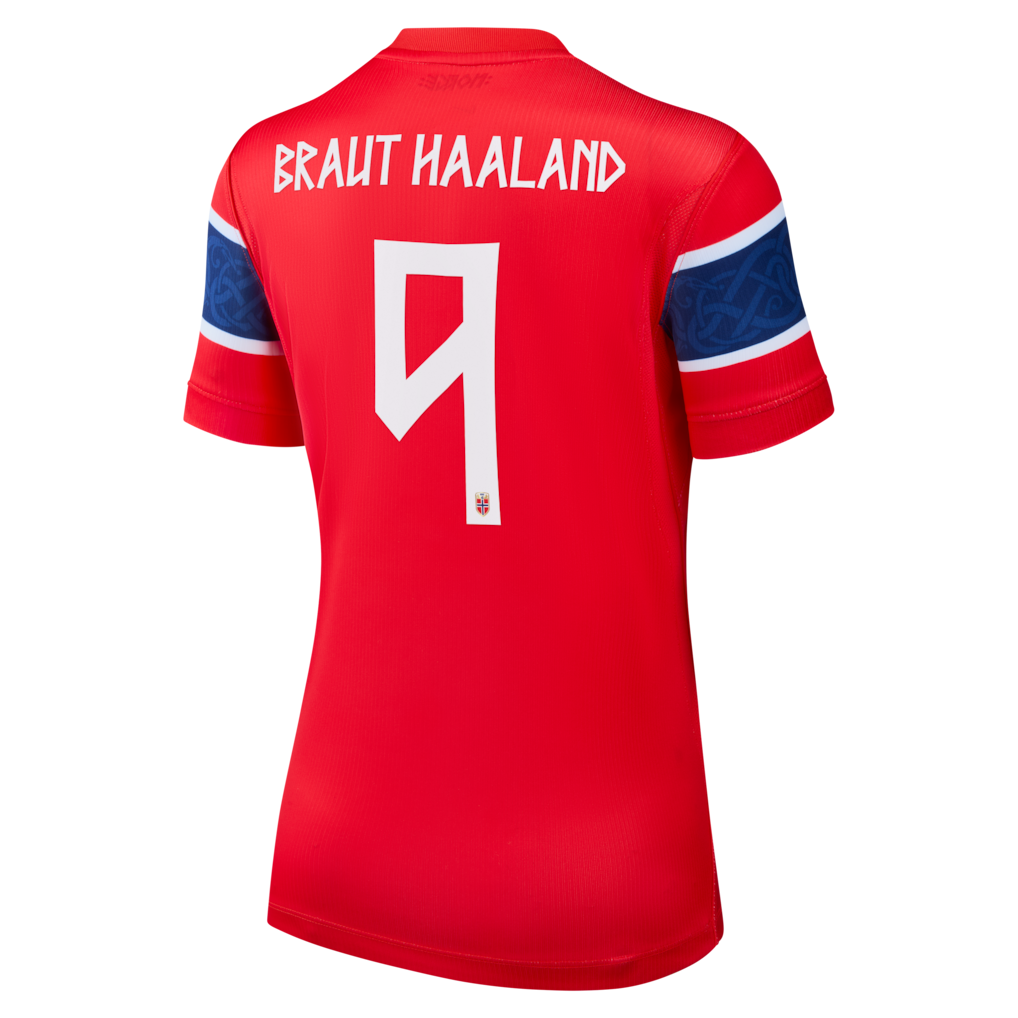 Women's Norway 2026 Home Jersey - Erling Haaland #9 | Red Fan Edition