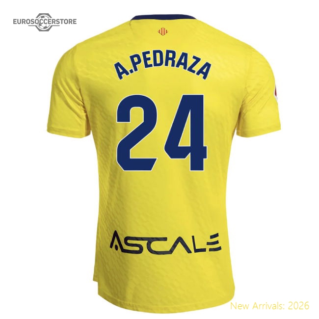 Supporter 2025-2026 Villarreal Home Shirt (A.Pedraza 24)