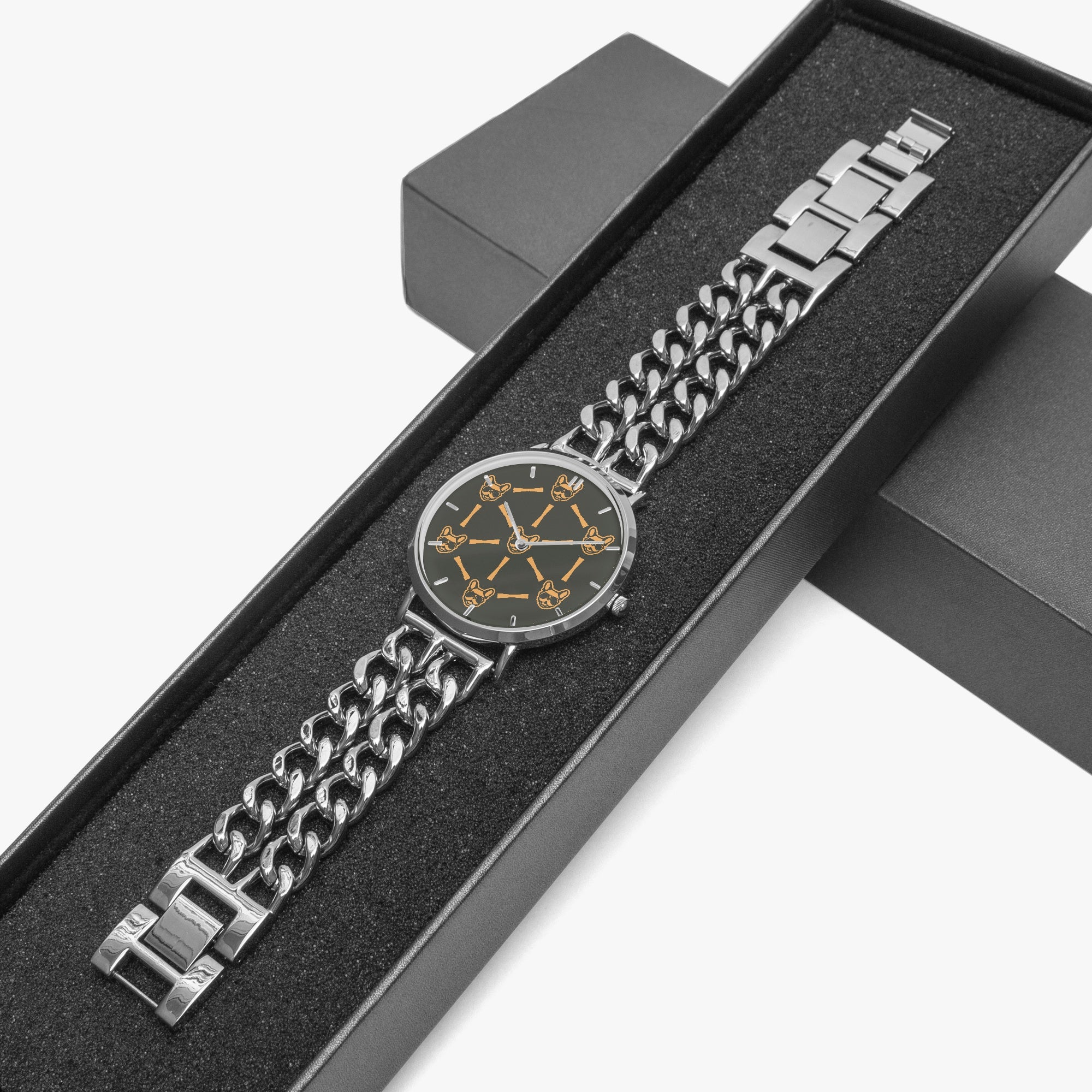 Soot - Chic Hollow Strap Watch for Frenchie Lovers