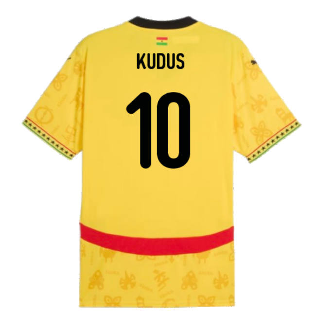 Ghana Away Kit 2024-2025 Game Day Jersey Stadium Approved