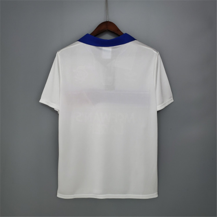 Glasgow Rangers Retro Soccer Jersey 1994 White Football Shirt -