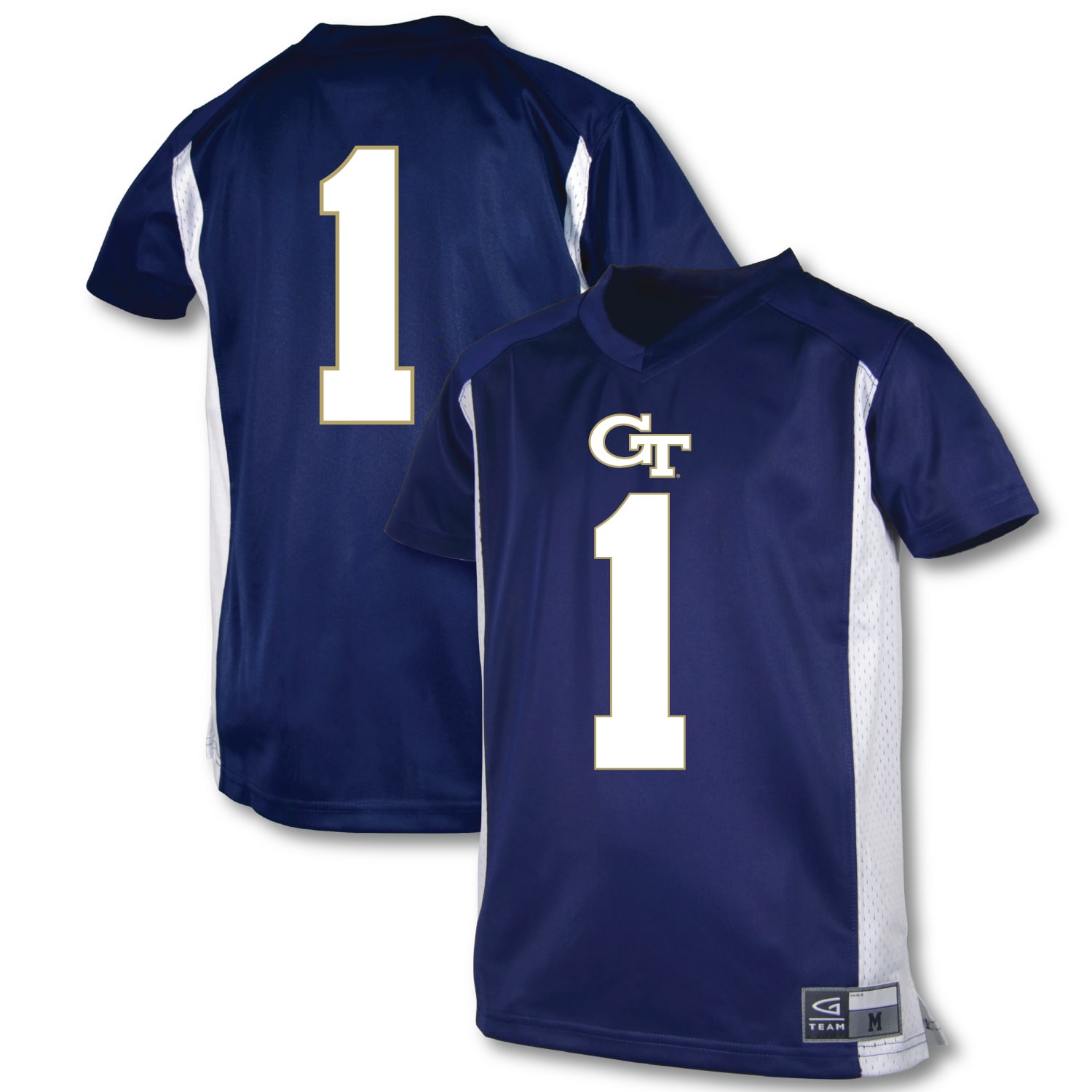 #1 Georgia Tech Yellow Jackets Garb Youth Football Jersey - Blue