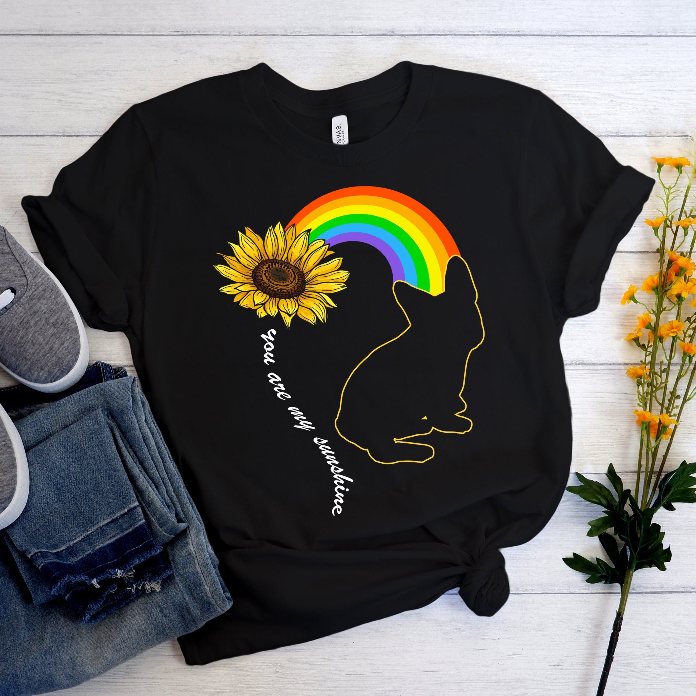 Rainbow Frenchie - Unisex T-Shirt