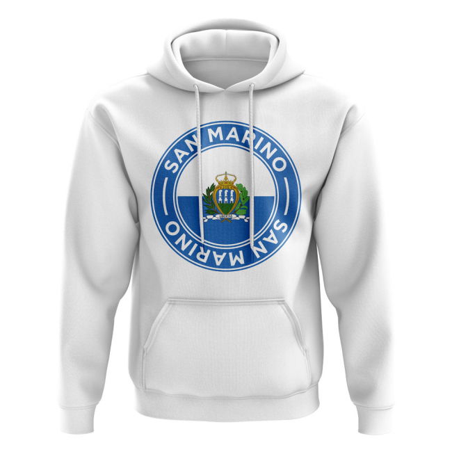 San Marino Football Badge Hoodie (White) Oranje Performance