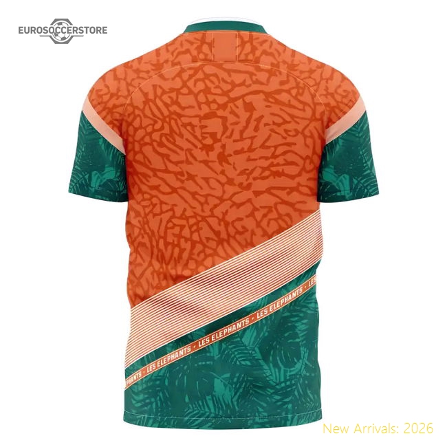 Top Ivory Coast 20252026 Away Kit () S3436chest Breathable