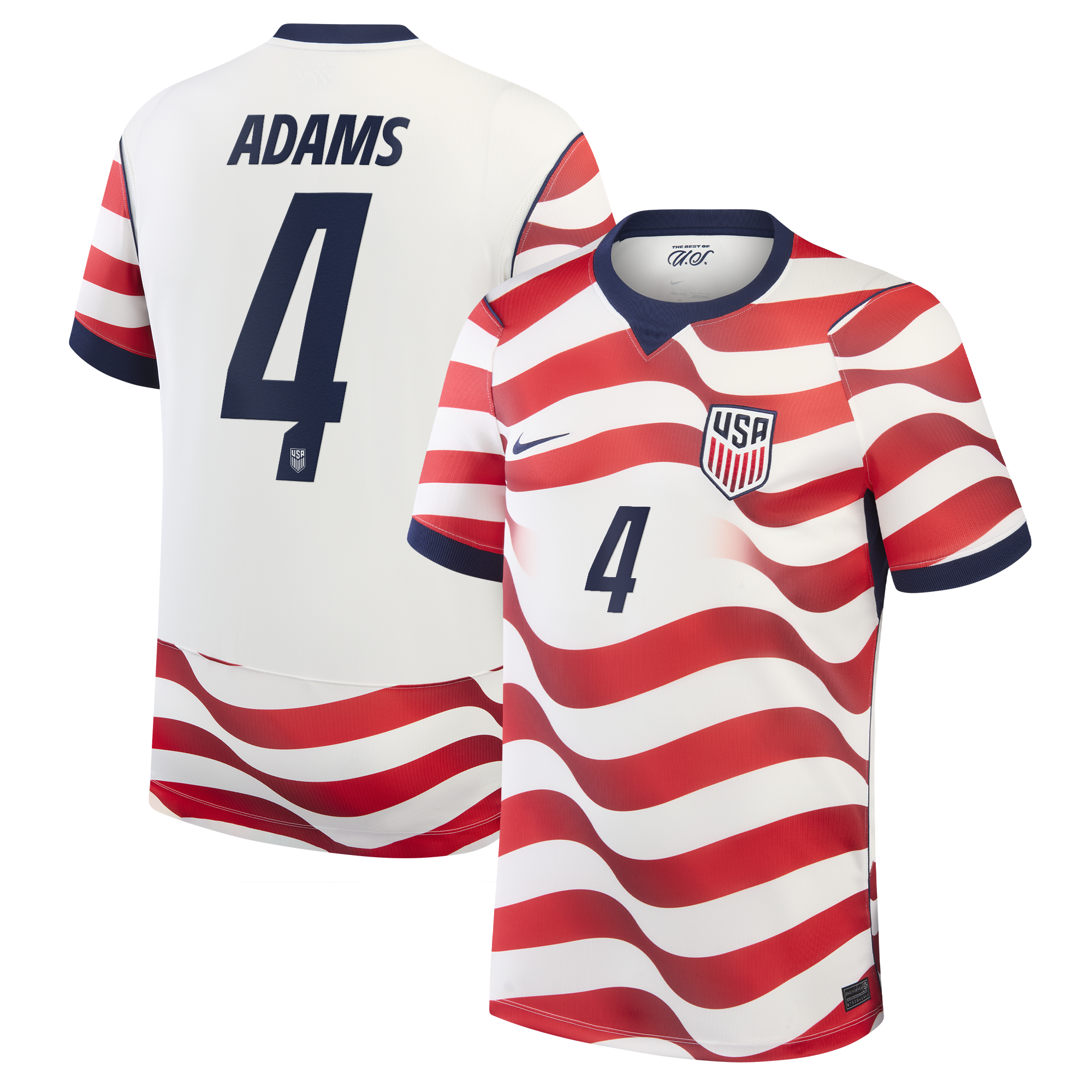 [ESK] Tyler Adams USMNT 2026 Home Stadium Replica Jersey - White