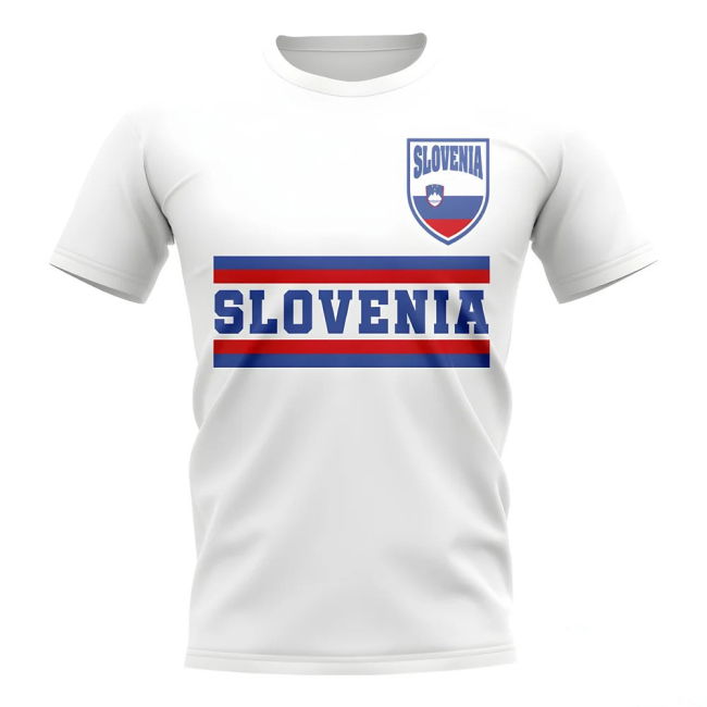 Quality Slovenia Core Football Country T-Shirt (White) Official
