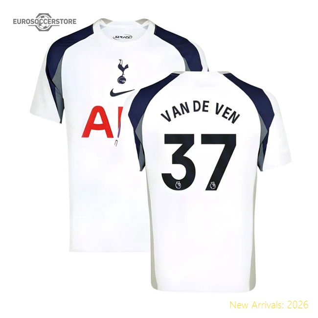 Elite 2025-2026 Spurs Hotspur Home Shirt (van De Ven 37)