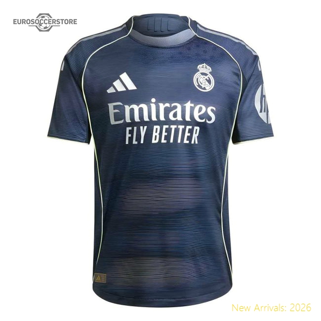 Real Madrid Durable Away Jersey Breathable Moisture-wicking