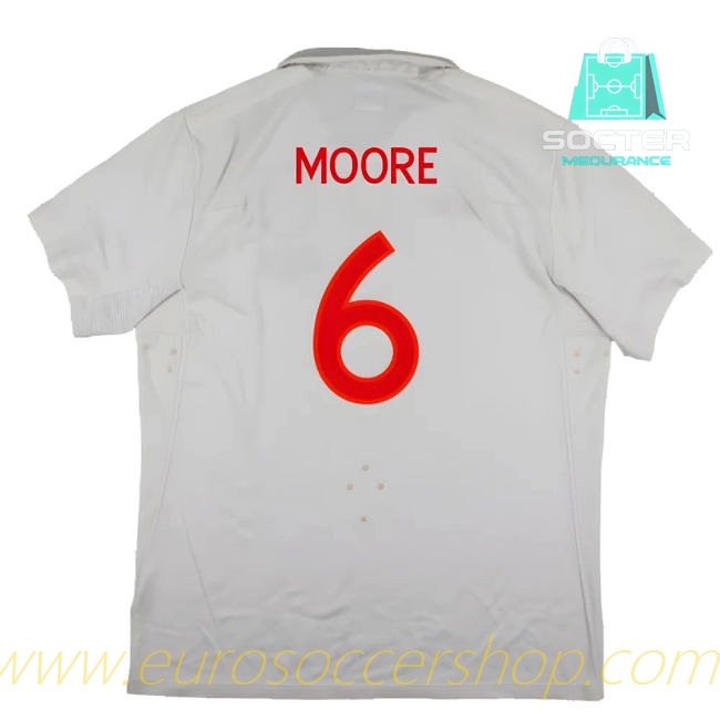 Three Lions Player Version Home Jersey (Moore 6)