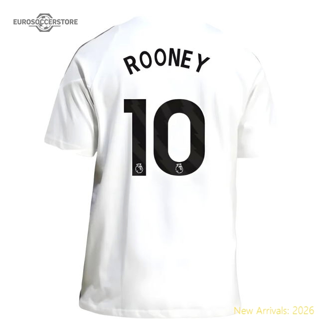 2025-2026 Man Utd Training Tee (white) (rooney 10) - Match Day Jersey