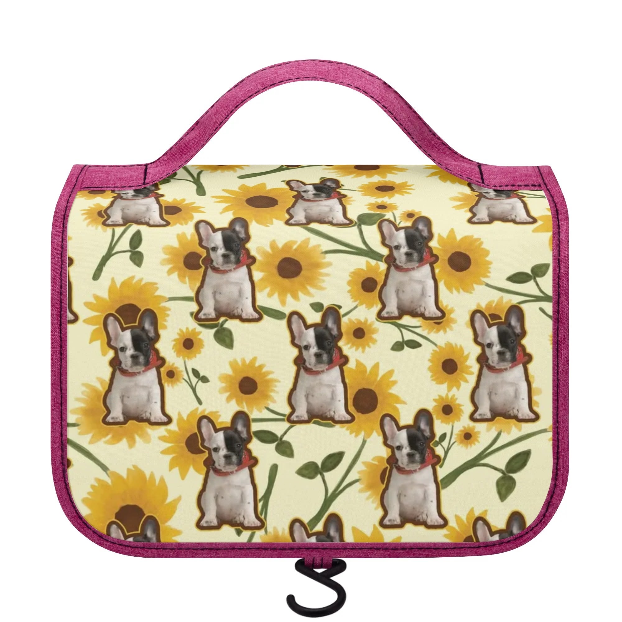 Personalized Cosmetic Travel Bag with Your french Bulldog’s Image
