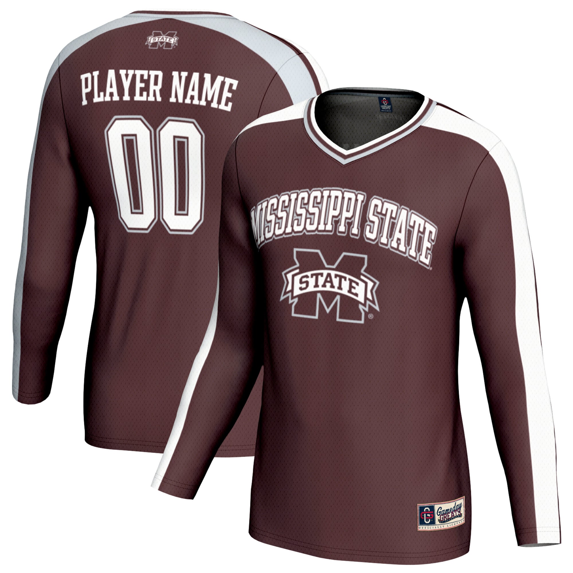 Mississippi State Bulldogs GameDay Greats Unisex NIL Pick-A-Player Lightweight Collegiate Volleyball Fashion Jersey - Maroon