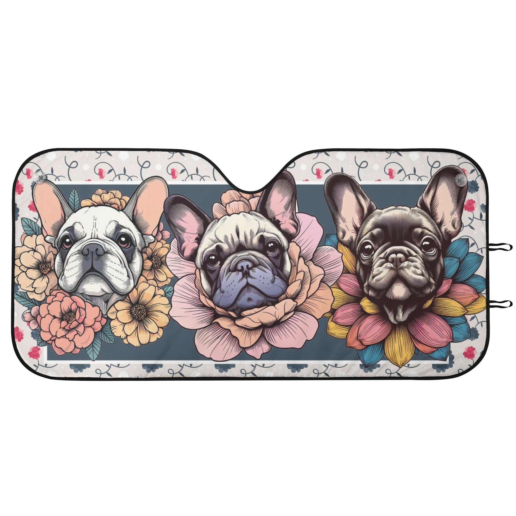 Bulldog Soot - French Bulldog Car Auto Sun Shade Summer Wear