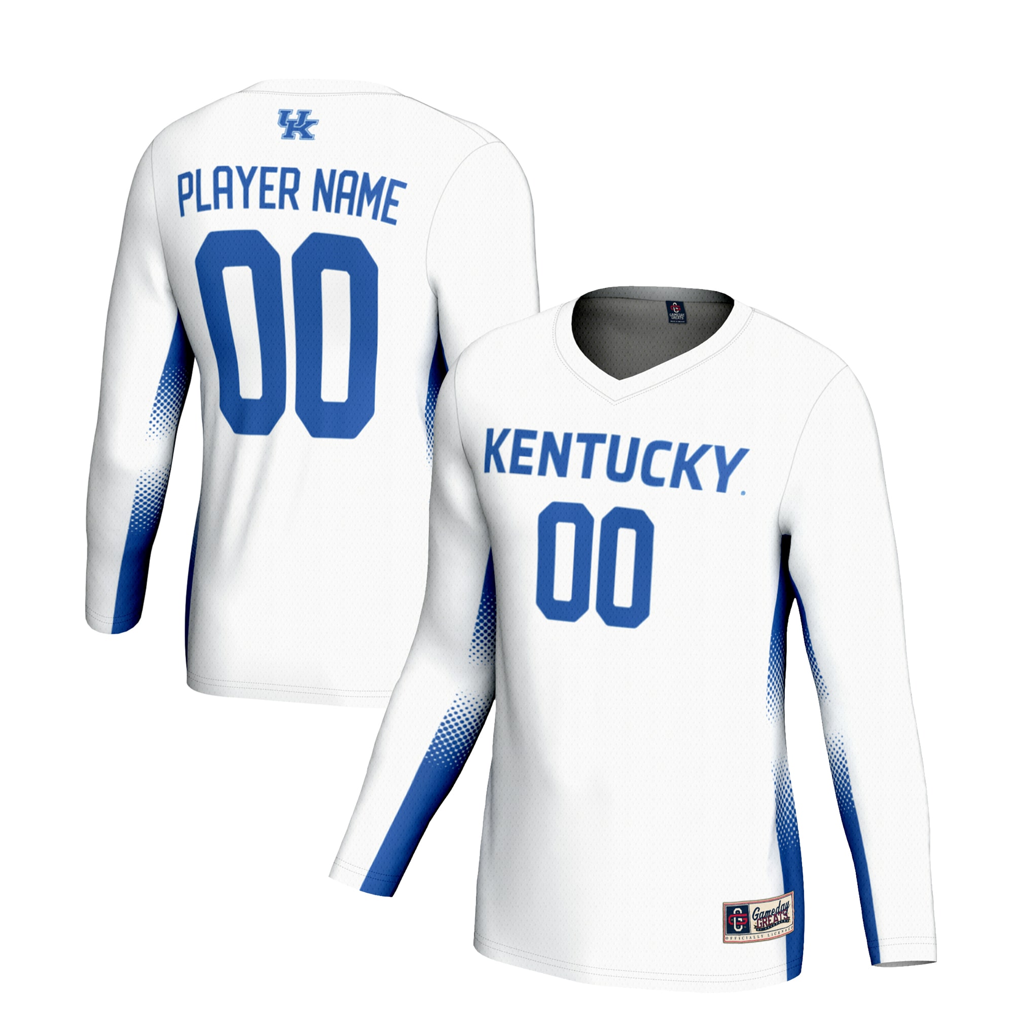 [NJP] Kentucky Wildcats GameDay Greats Unisex NIL Lightweight Volleyball Jersey - White