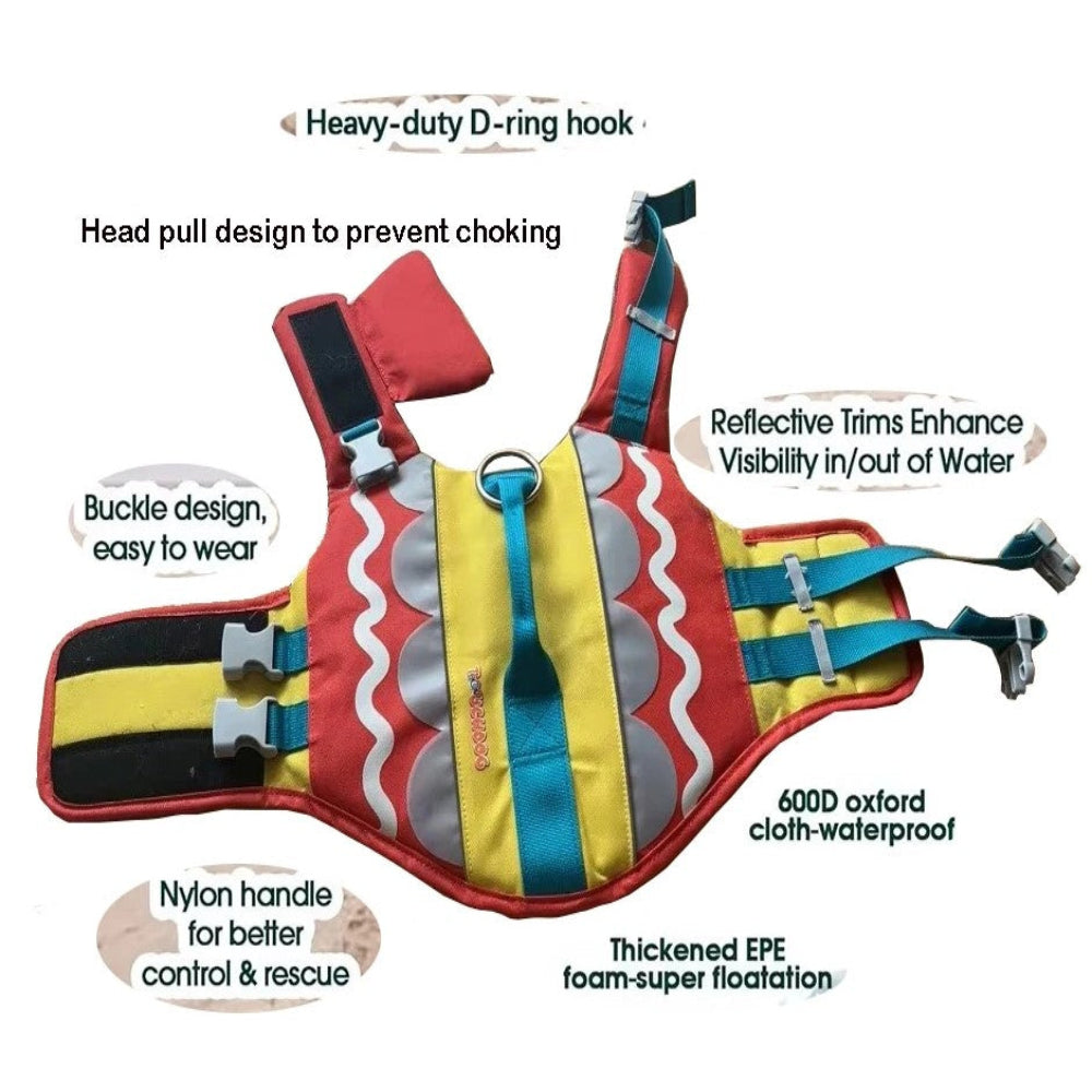 French Bulldog Float Jacket – Anti-Choke Life Jacket with Handle