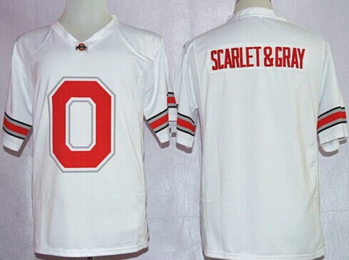 Men's OSU Buckeyes White 2024 breathable None #None embroidered Jersey