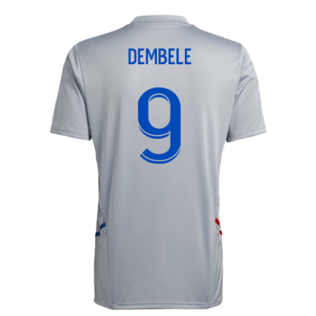 2022-2023 Olympique Lyon Training Fan Jersey (halo Silver) (dembele 9)