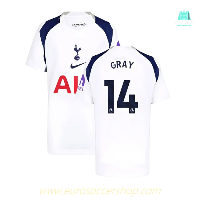 2025-2026 Tottenham Hotspur Home Shirt (Kids) (Gray 14)