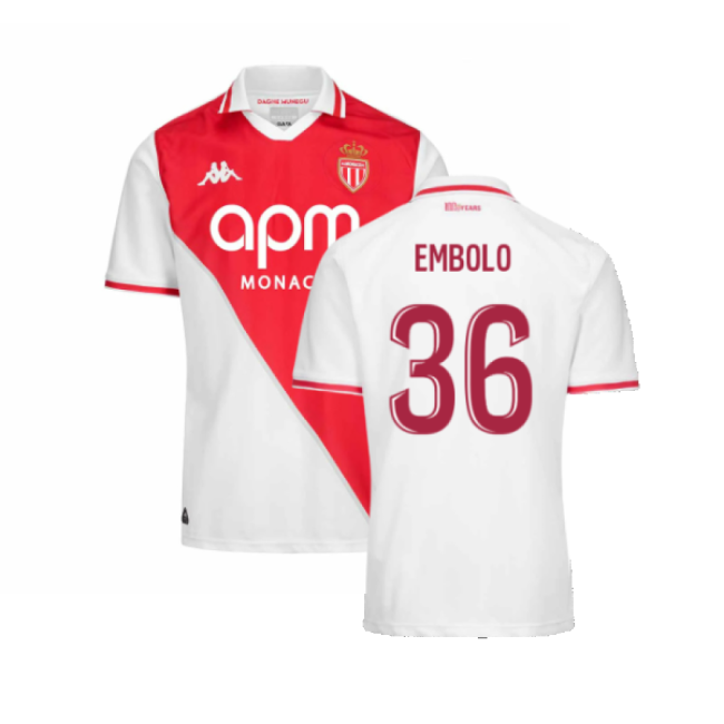 2024-2025 Home Shirt by AS Monaco (Adult