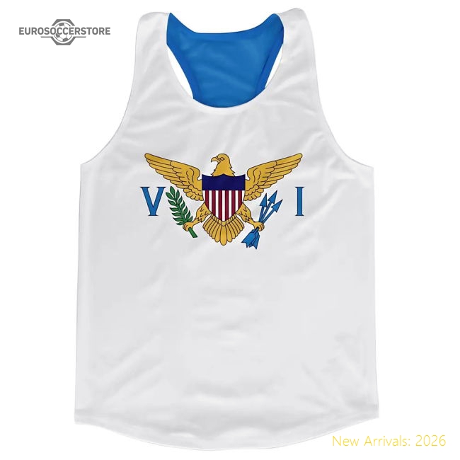 Excellent Us Virgin Islands Flag Running Vest - Supporter Edition