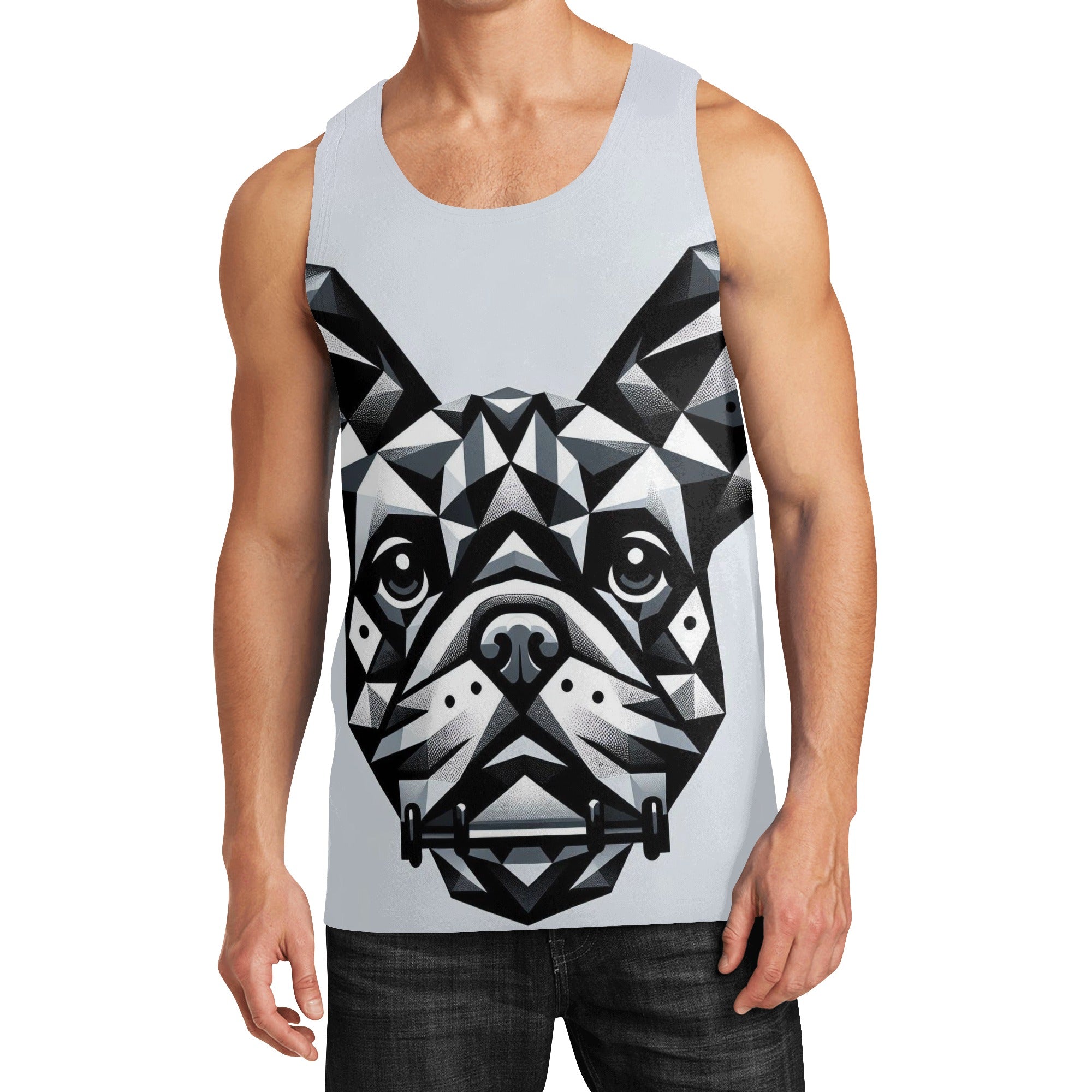 Culture-Inspired Frenchie-Fan Bentley - Men Tank Tops for Casual Outings