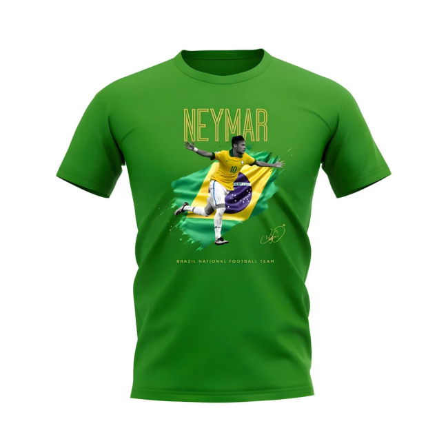 Kit Neymar Brazil Celebration T-Shirt (Green) Championship