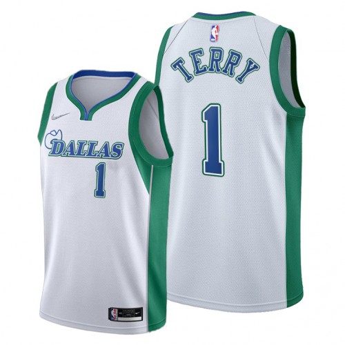 Tyrell #1 DAL Elite Collection NBA Replica Jersey Performance