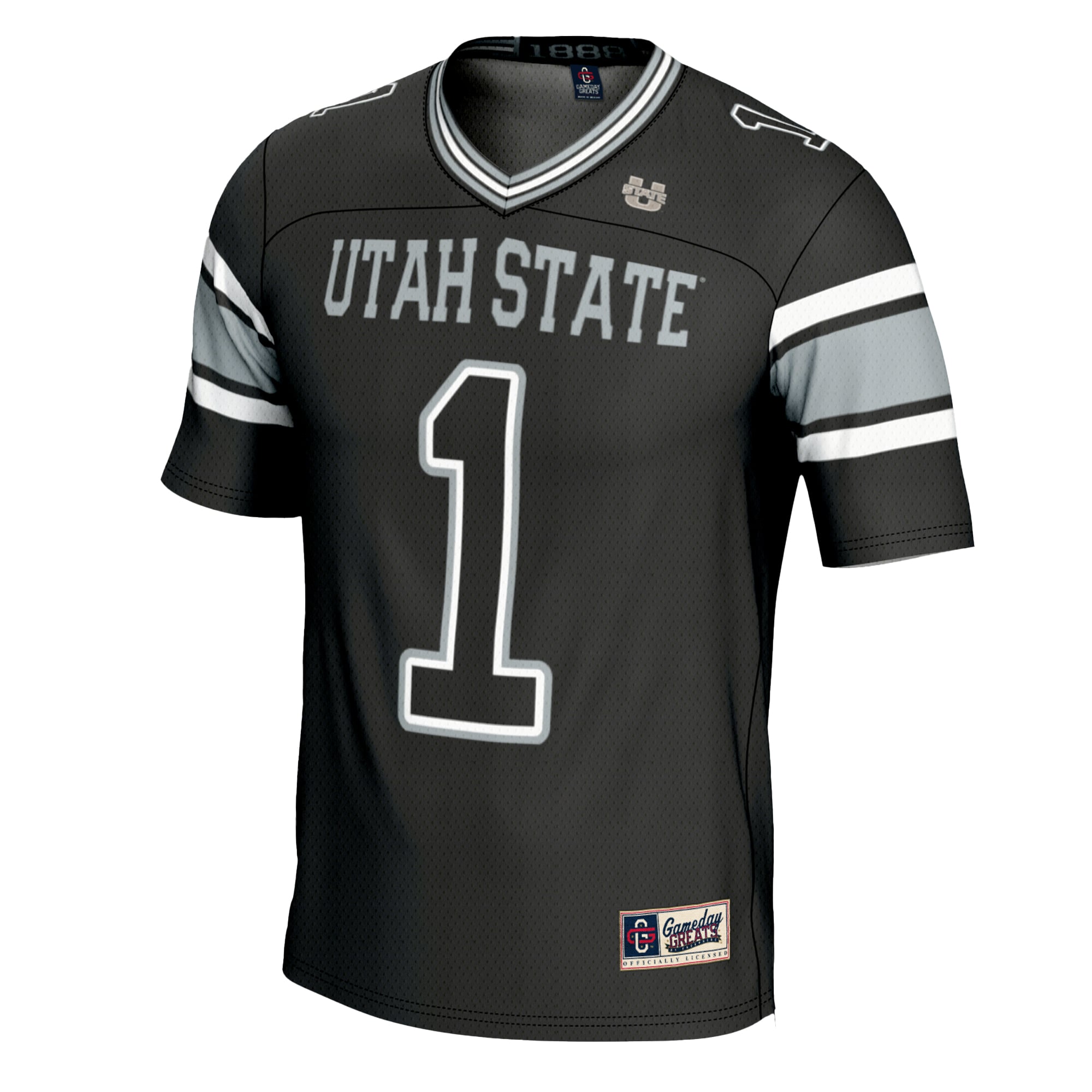 #1 Utah State Aggies GameDay Greats Football Jersey - Black