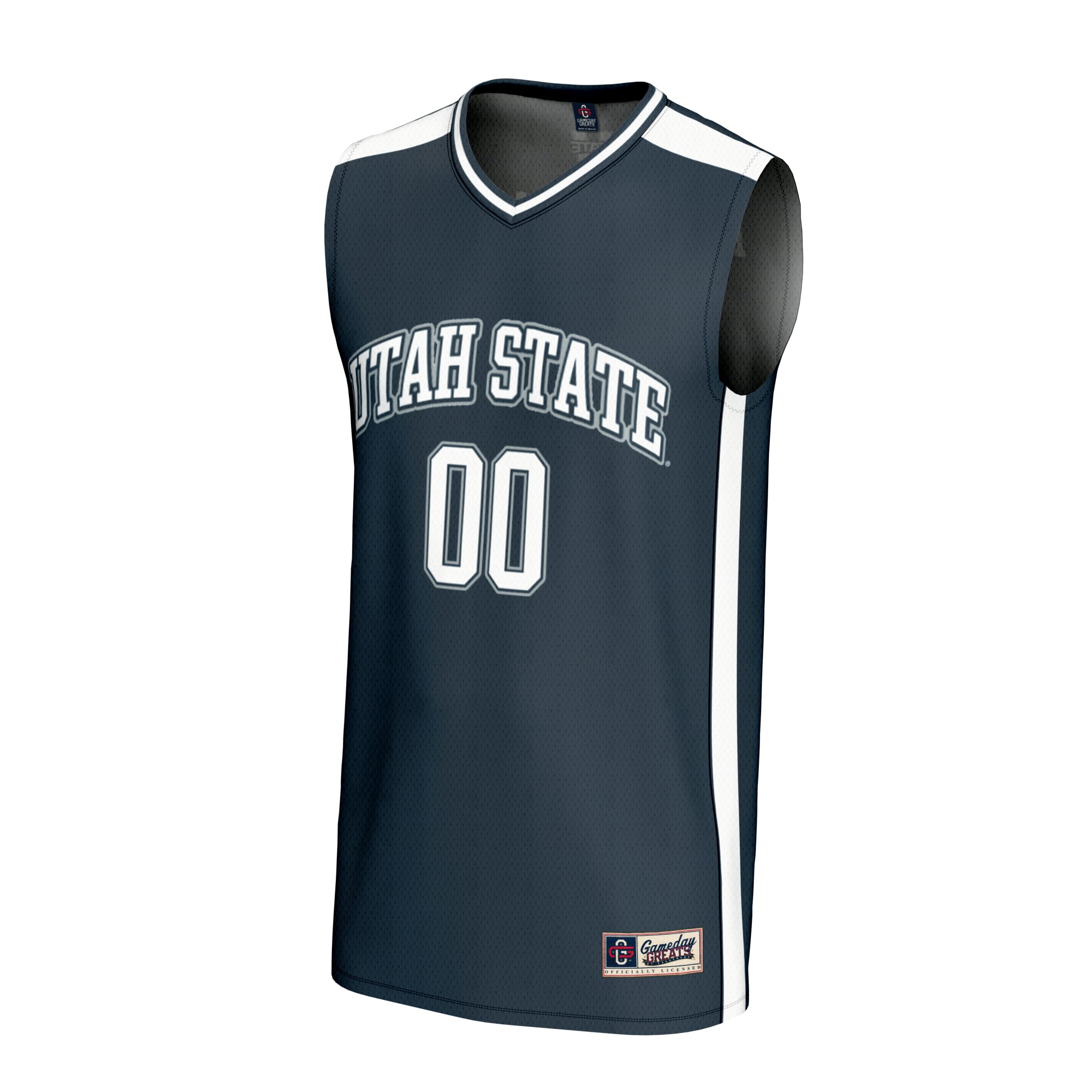 Utah State Aggies GameDay Greats Unisex NIL Pick-A-Player Lightweight Women's Basketball Fashion Jersey - Navy
