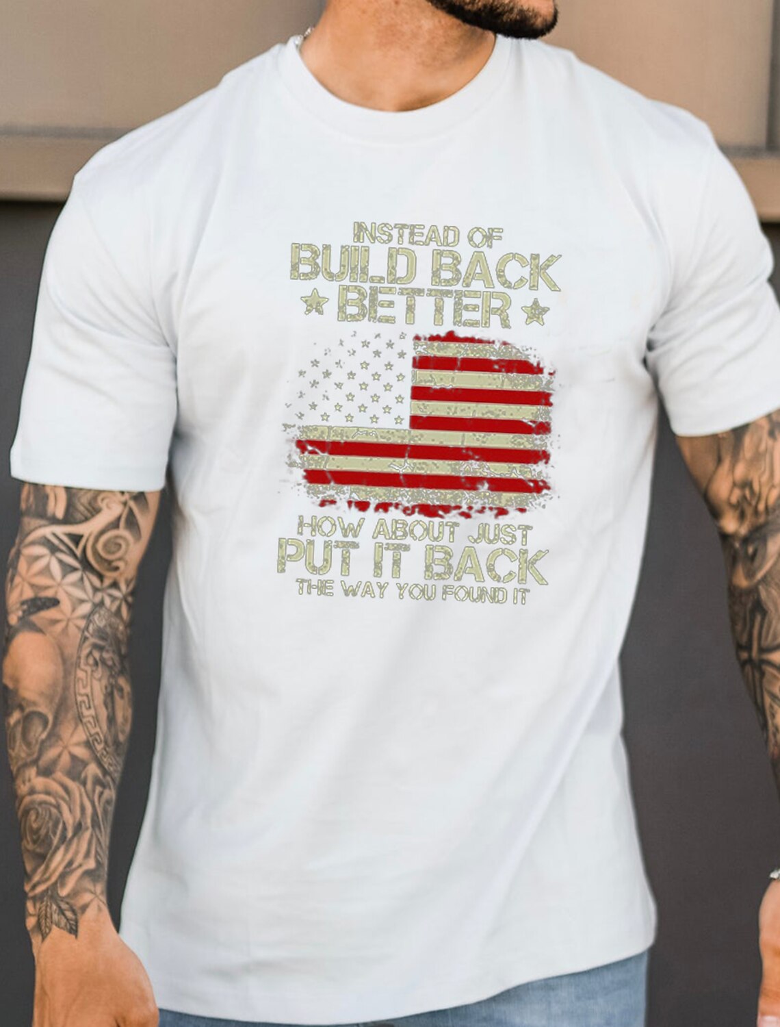 4th of July 2026 250th Memorial Day Patriotic Vintage Patriot 3D Print Crew Neck Short Sleeve T-Shirt