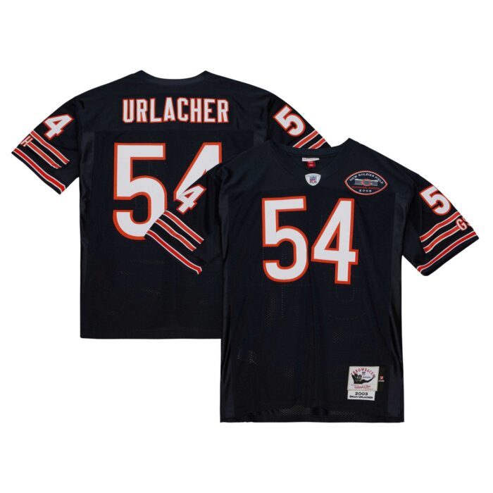 None Men's CHI Bears Iconic Game-Ready Jersey for NFL Fans